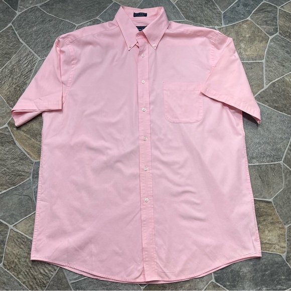 Meeting Street Classic Pinpoint Button Down Short Sleeve Dress Shirt - Picture 4 of 9